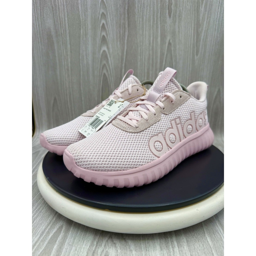 adidas Kaptir Base Womens Size 9 Pastel Pink Cloudfoam Running Shoes JR8488 NEW
